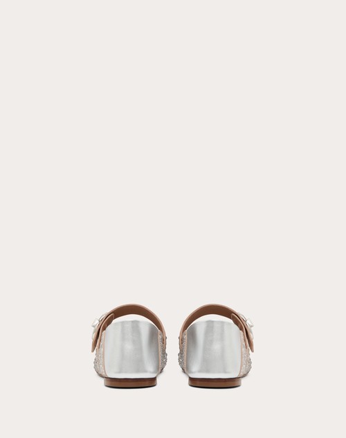 Red Valentino BALLERINA MARY-JANE VLOGO LOCKER CON CRISTALLI Offerte giornaliere