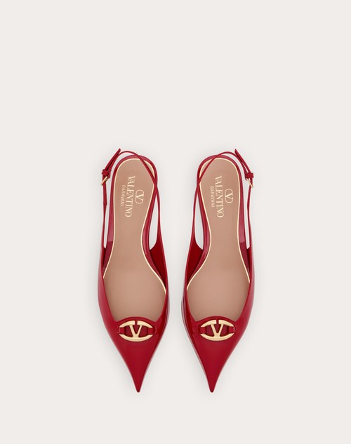 Red Valentino BALLERINA SLINGBACK VLOGO THE BOLD EDITION IN VERNICE 20MM Offerte speciali