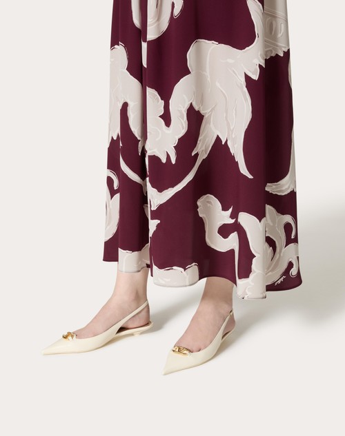 Red Valentino BALLERINA SLINGBACK VLOGO THE BOLD EDITION IN VITELLO 20MM Sconti VIP