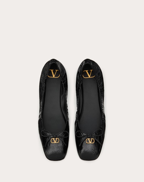 Red Valentino BALLERINA VLOGO SIGNATURE IN VERNICE Latest stili