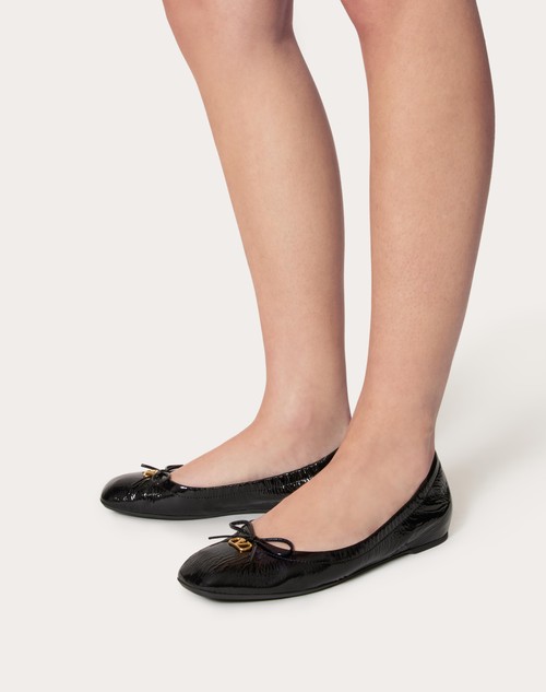 Red Valentino BALLERINA VLOGO SIGNATURE IN VERNICE Latest stili