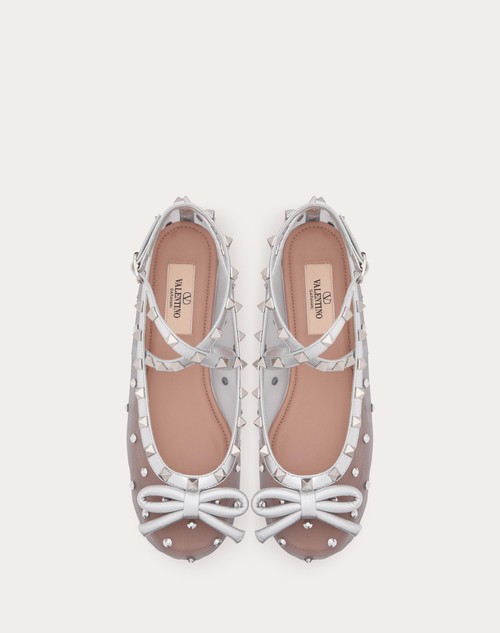 Red Valentino BALLERINA ROCKSTUD IN RETE CON CRISTALLI Ultimi due giorni