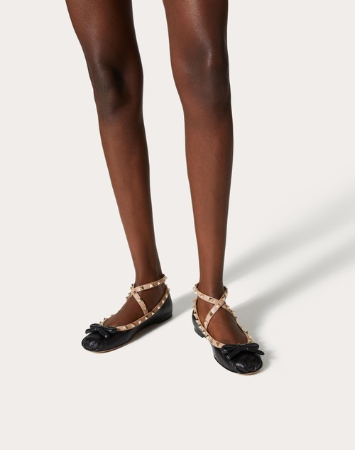 Red Valentino BALLERINA ROCKSTUD IN NAPPA Promozione temporanea