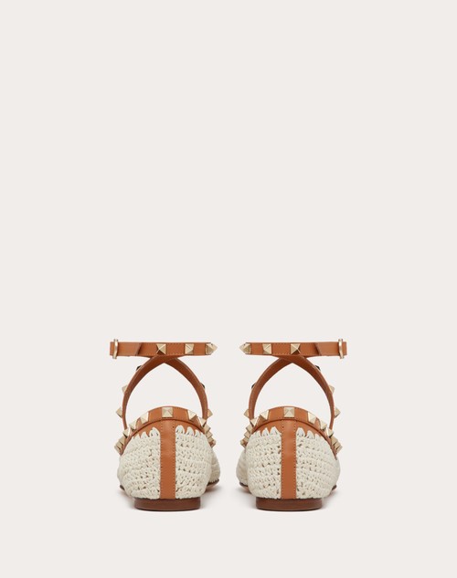 Red Valentino BALLERINA ROCKSTUD CON RICAMO CROCHET Fino al 60% di sconto