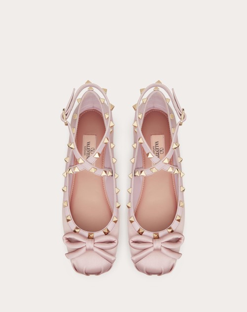 Red Valentino BALLERINA ROCKSTUD IN RASO Offerta speciale della fabbrica