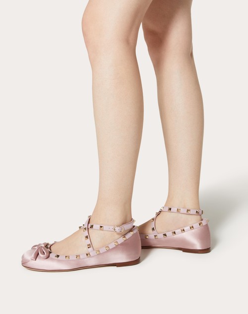 Red Valentino BALLERINA ROCKSTUD IN RASO Offerta speciale della fabbrica