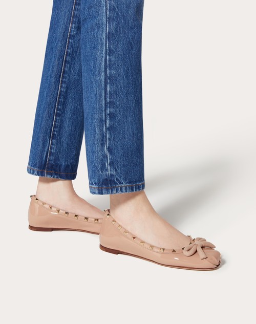 Red Valentino BALLERINA ROCKSTUD IN VERNICE Super sconto