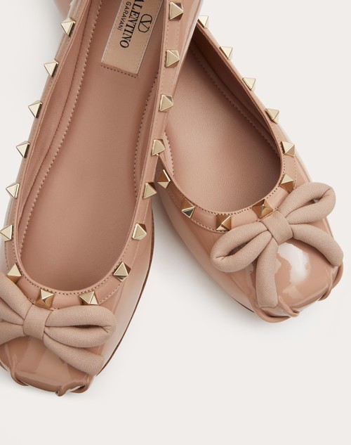 Red Valentino BALLERINA ROCKSTUD IN VERNICE Enormi sconti