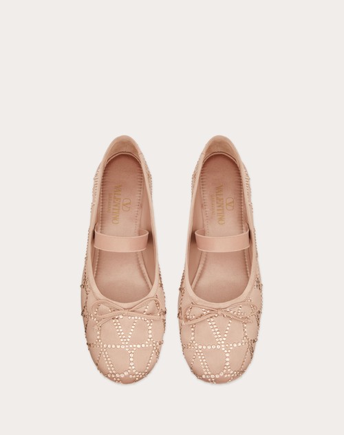 Red Valentino BALLERINA TOILE ICONOGRAPHE CON CRISTALLI Trasporto libero internazionale