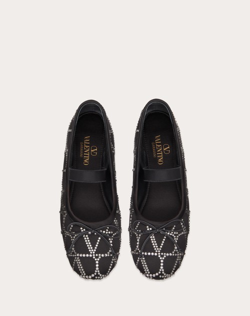 Red Valentino BALLERINA TOILE ICONOGRAPHE CON CRISTALLI Officina