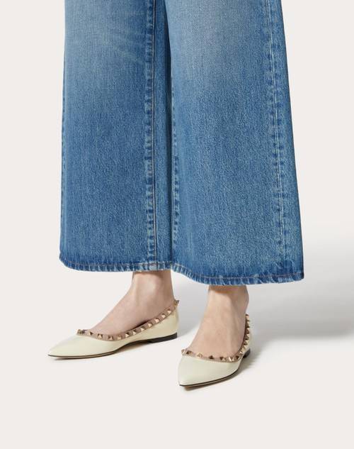 Red Valentino BALLERINA ROCKSTUD IN VERNICE Esporta salva