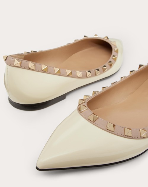 Red Valentino BALLERINA ROCKSTUD IN VERNICE Black Friday Prezzi