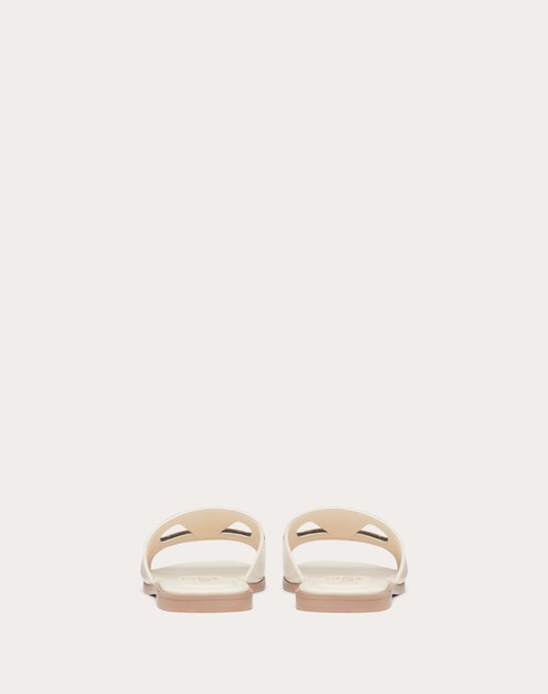 Red Valentino SANDALO SLIDE VLOGO CUT-OUT IN VITELLO Vendita