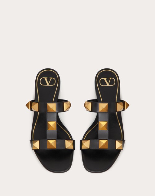 Red Valentino SANDALO SLIDE BASSO ROMAN STUD IN VITELLO Prezzo Ridotto
