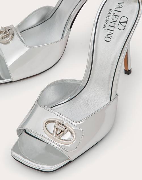 Red Valentino SANDALO VLOGO LOCKER IN VITELLO SPECCHIO 105MM Outlet