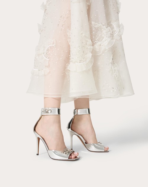 Red Valentino SANDALO VLOGO LOCKER IN VITELLO SPECCHIO 105MM Outlet