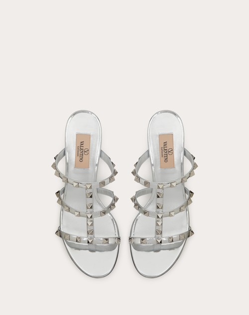 Red Valentino SANDALO SLIDER ROCKSTUD IN SPECCHIO 60MM Moda