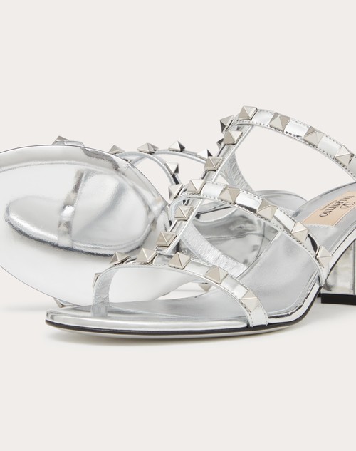 Red Valentino SANDALO SLIDER ROCKSTUD IN SPECCHIO 60MM Moda
