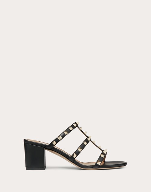 Red Valentino SANDALO SLIDER ROCKSTUD IN VITELLO 60MM Sconto di tempo limitato