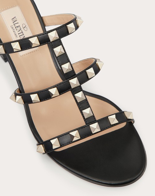 Red Valentino SANDALO SLIDER ROCKSTUD IN VITELLO 60MM Negozio online di fabbrica