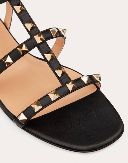 Red Valentino SANDALO BASSO ROCKSTUD IN VITELLO CON CINTURINI Flash Sale