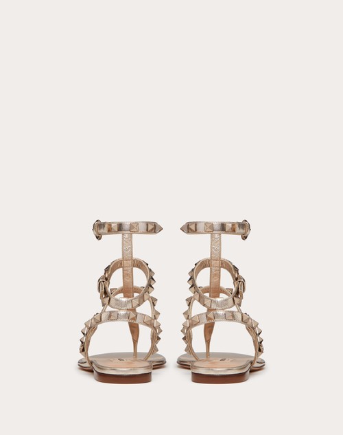 Red Valentino SANDALO INFRADITO BASSO ROCKSTUD METALLIZZATO Offerta esclusiva