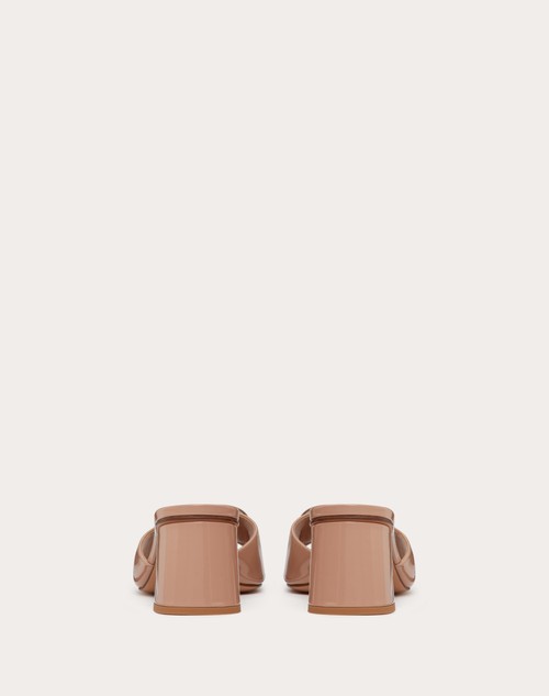 Red Valentino SANDALO SLIDE VLOGO SIGNATURE IN VERNICE 60MM Offerta natalizia