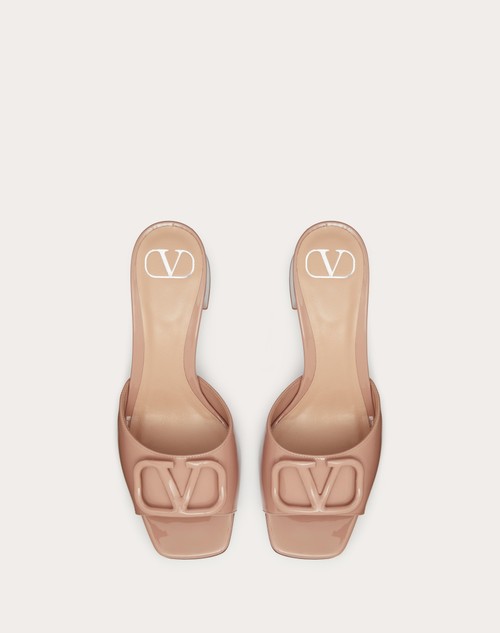 Red Valentino SANDALO SLIDE VLOGO SIGNATURE IN VERNICE 60MM Offerta natalizia