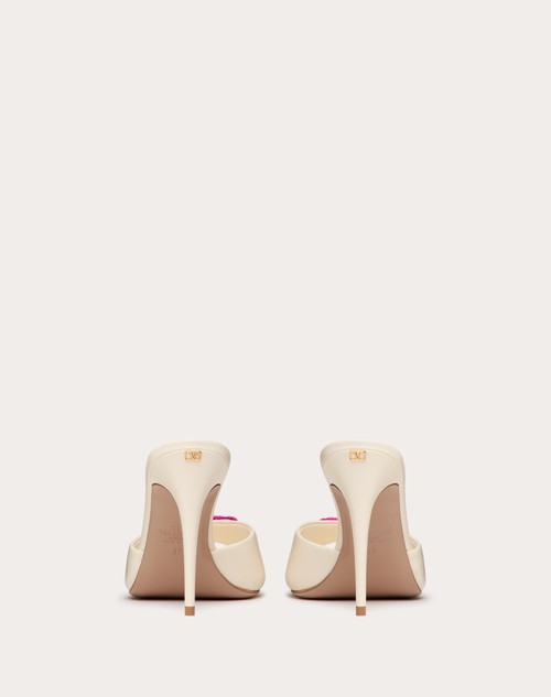 Red Valentino SANDALO SLIDE VALENTINO GARAVANI ESCAPE IN VITELLO CON RICAMO STARFISH 90MM Offerta per la Festa della Mamma