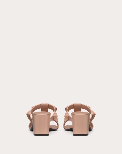 Red Valentino SANDALO SLIDE ROMAN STUD IN VITELLO E BORCHIE IN TONO 60MM Offerta Anniversario