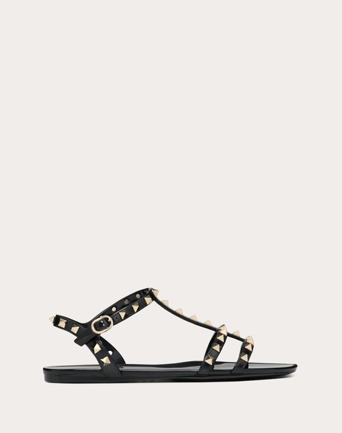 Red Valentino SANDALO BASSO ROCKSTUD IN GOMMA Offerta temporanea