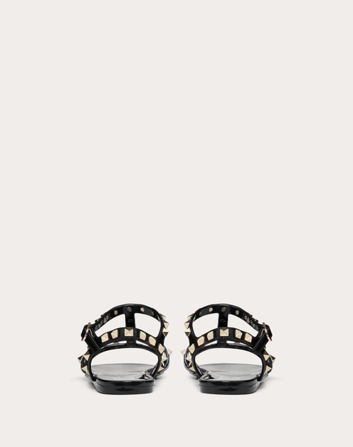 Red Valentino SANDALO BASSO ROCKSTUD IN GOMMA Offerta temporanea