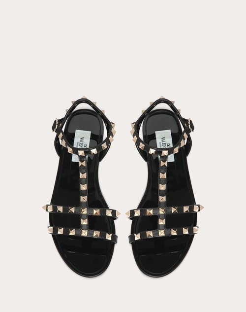 Red Valentino SANDALO BASSO ROCKSTUD IN GOMMA Offerta temporanea