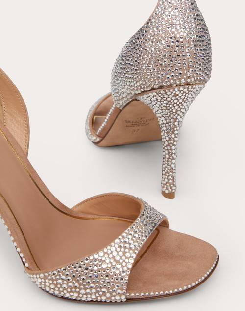 Red Valentino SANDALO VALENTINO GARAVANI TAN-GO CON CRISTALLI 100MM Lightning offer