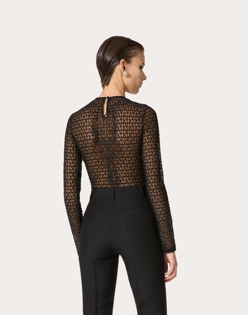 Red Valentino BODY IN TULLE TOILE ICONOGRAPHE Offerte speciali