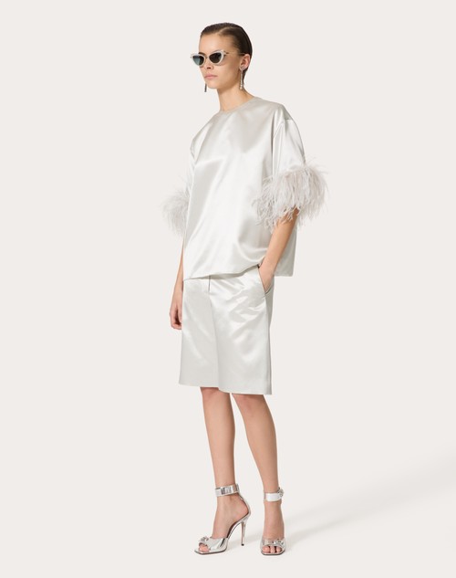Red Valentino TOP IN SATIN DE SOIE Enormi risparmi