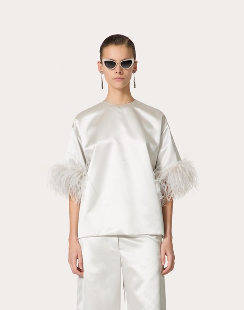 Red Valentino TOP IN SATIN DE SOIE Enormi risparmi