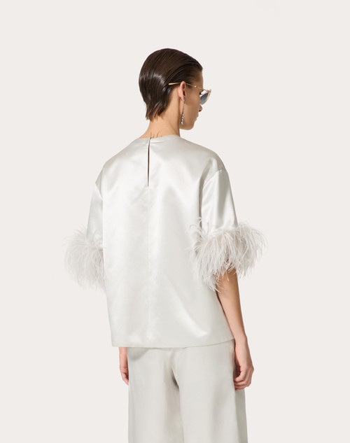 Red Valentino TOP IN SATIN DE SOIE Enormi risparmi