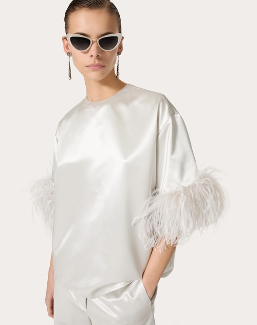 Red Valentino TOP IN SATIN DE SOIE Enormi risparmi