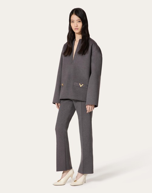 Red Valentino TOP IN COMPACT DRAP Prezzo basso