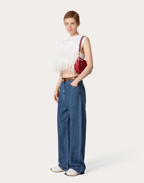 Red Valentino TOP IN JERSEY COTTON Offerta settimanale