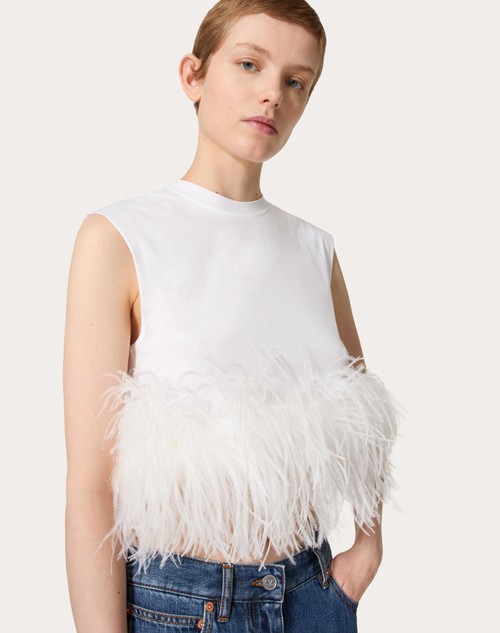 Red Valentino TOP IN JERSEY COTTON Offerta settimanale