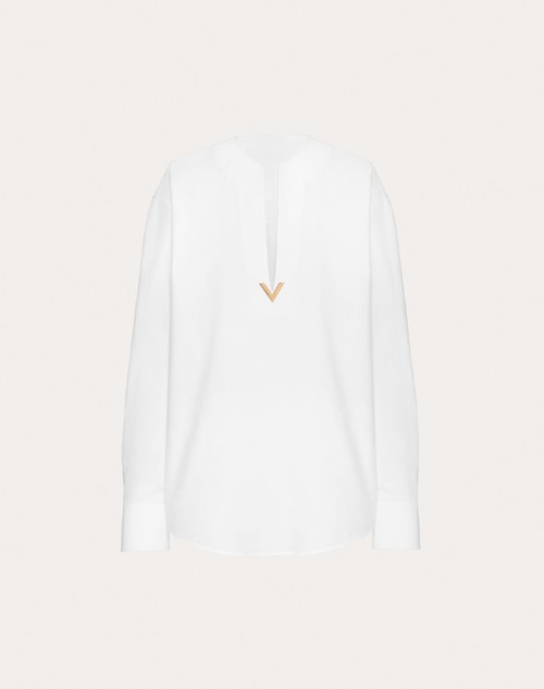 Red Valentino TOP IN COTTON POPELINE Ritorno libero