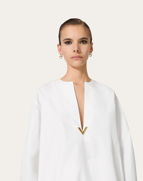 Red Valentino TOP IN COTTON POPELINE Ritorno libero