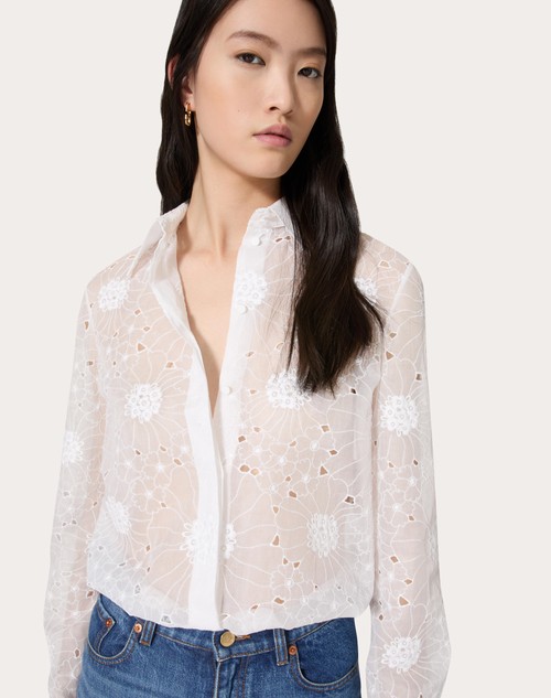 Red Valentino CAMICIA IN DAISY ORGANDIS Ultimi tre giorni