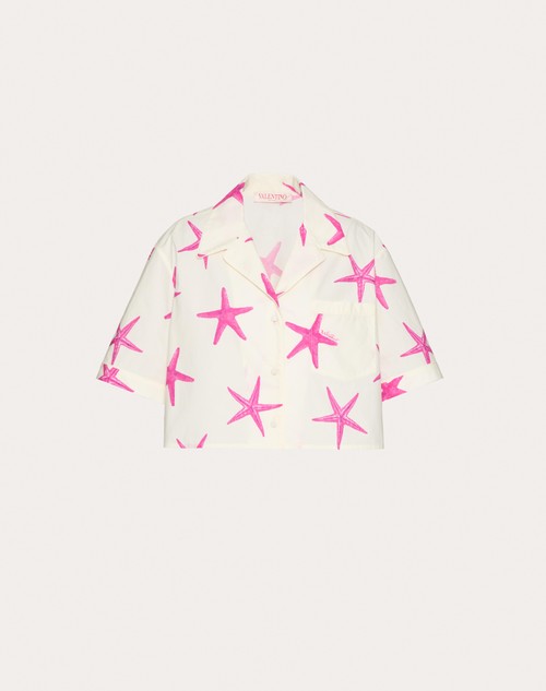 Red Valentino CAMICIA IN POPELINE STARFISH Fino al 50% di sconto