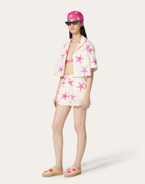 Red Valentino CAMICIA IN POPELINE STARFISH Fino al 50% di sconto