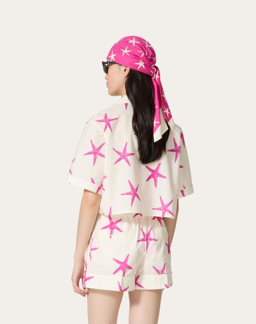 Red Valentino CAMICIA IN POPELINE STARFISH Fino al 50% di sconto