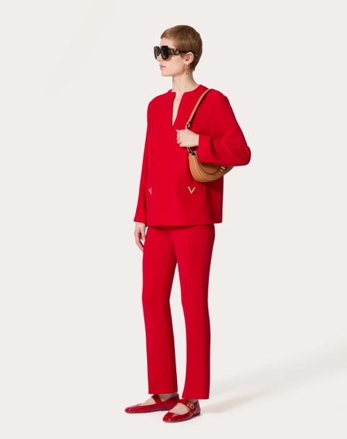 Red Valentino TOP IN CADY COUTURE Offerta speciale della fabbrica