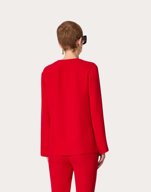Red Valentino TOP IN CADY COUTURE Offerta speciale della fabbrica